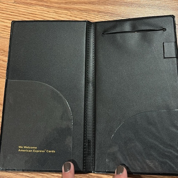 American Express Guest Check Folio Cover EUC Notebook Folder EUC - Picture 2 of 3